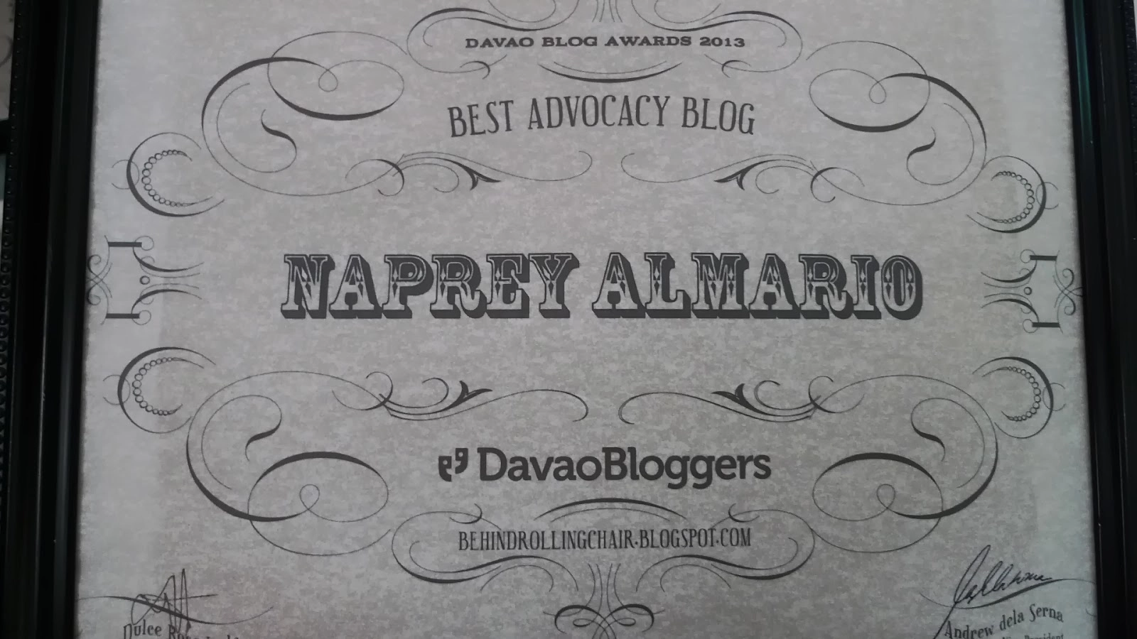 Blogger of the Year & Best Advocacy Blogger, 2013